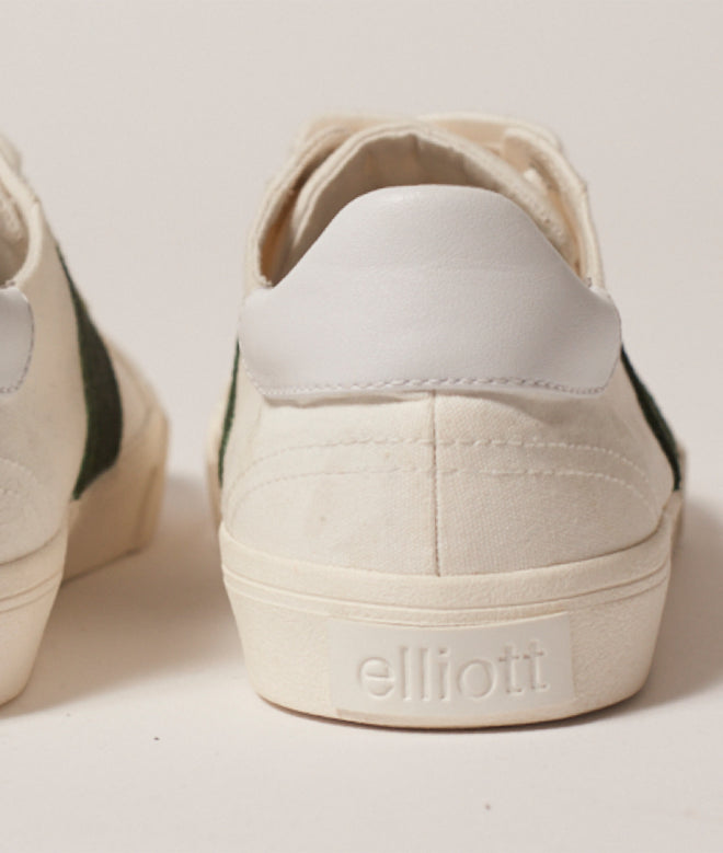 Low Classic Recycled Canvas White/Green