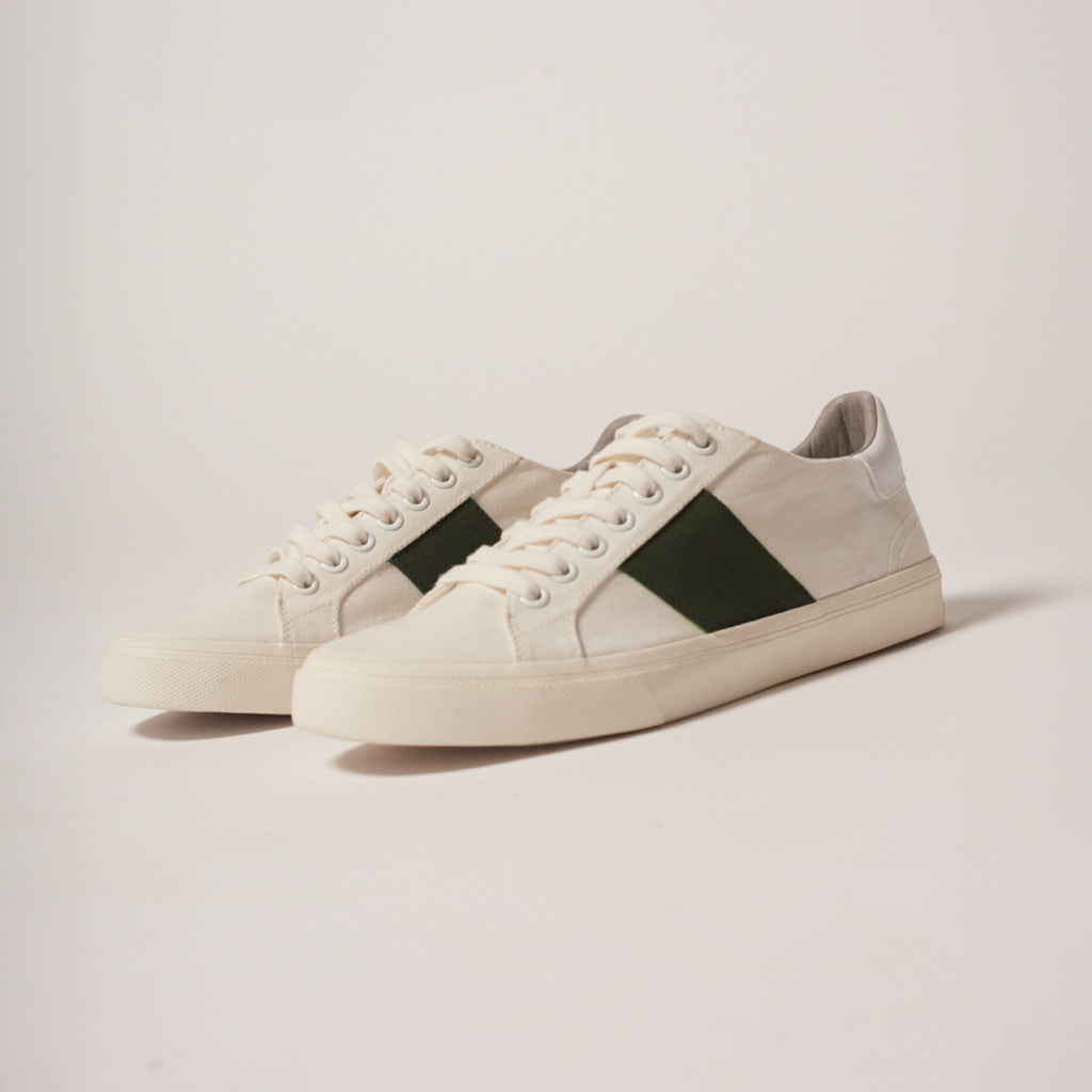 Low Classic Recycled Canvas White/Green