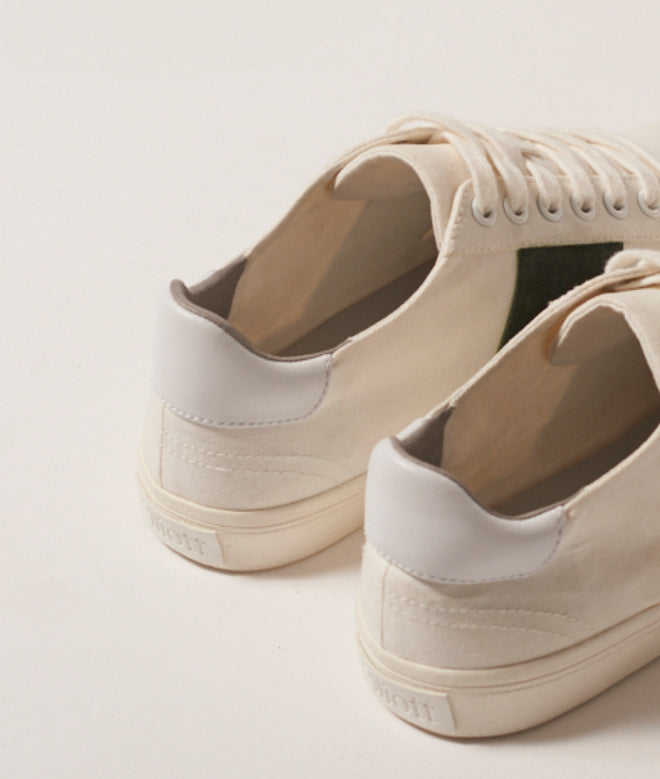 Low Classic Recycled Canvas White/Green
