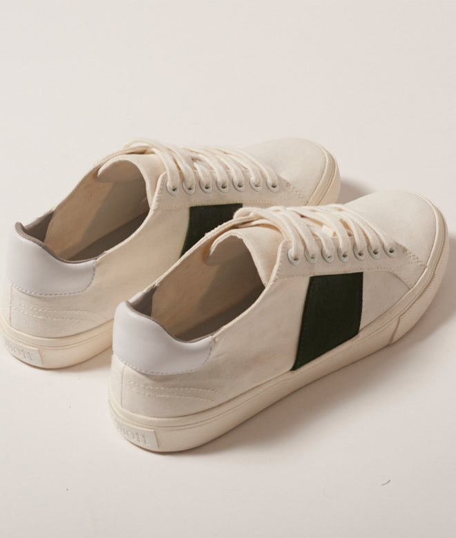 Low Classic Recycled Canvas White/Green