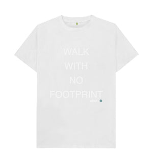 White WALK WITH NO FOOTPRINT
